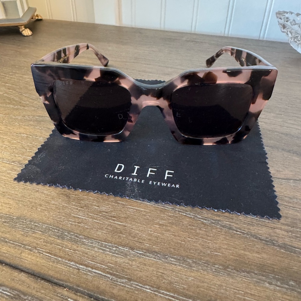 Diff Eyewear Black and Brown Sunglasses